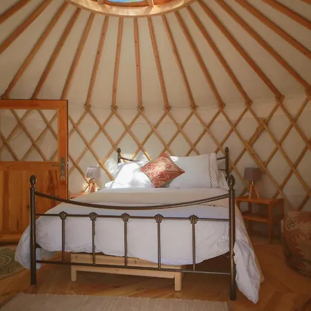 לינה וארוחת בוקר Les Yourtes De Provence Saint-Paulet-de-Caisson